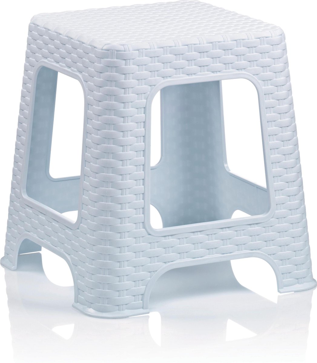 Douche kruk wit medium / draagkracht 130 kg / badkamerkrukje