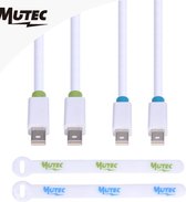 MutecPower "2 pak" 3 meter MINI DisplayPort (DP) naar MINI DisplayPort (DP) Kabel - mannelijk / mannelijk - Ultra HD 4k resolutie - Wit met 2 kabel koppelingen