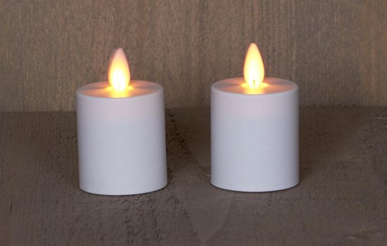 Anna's Collection - Batterijverlichting 2 kaarsen met bewegende vlam