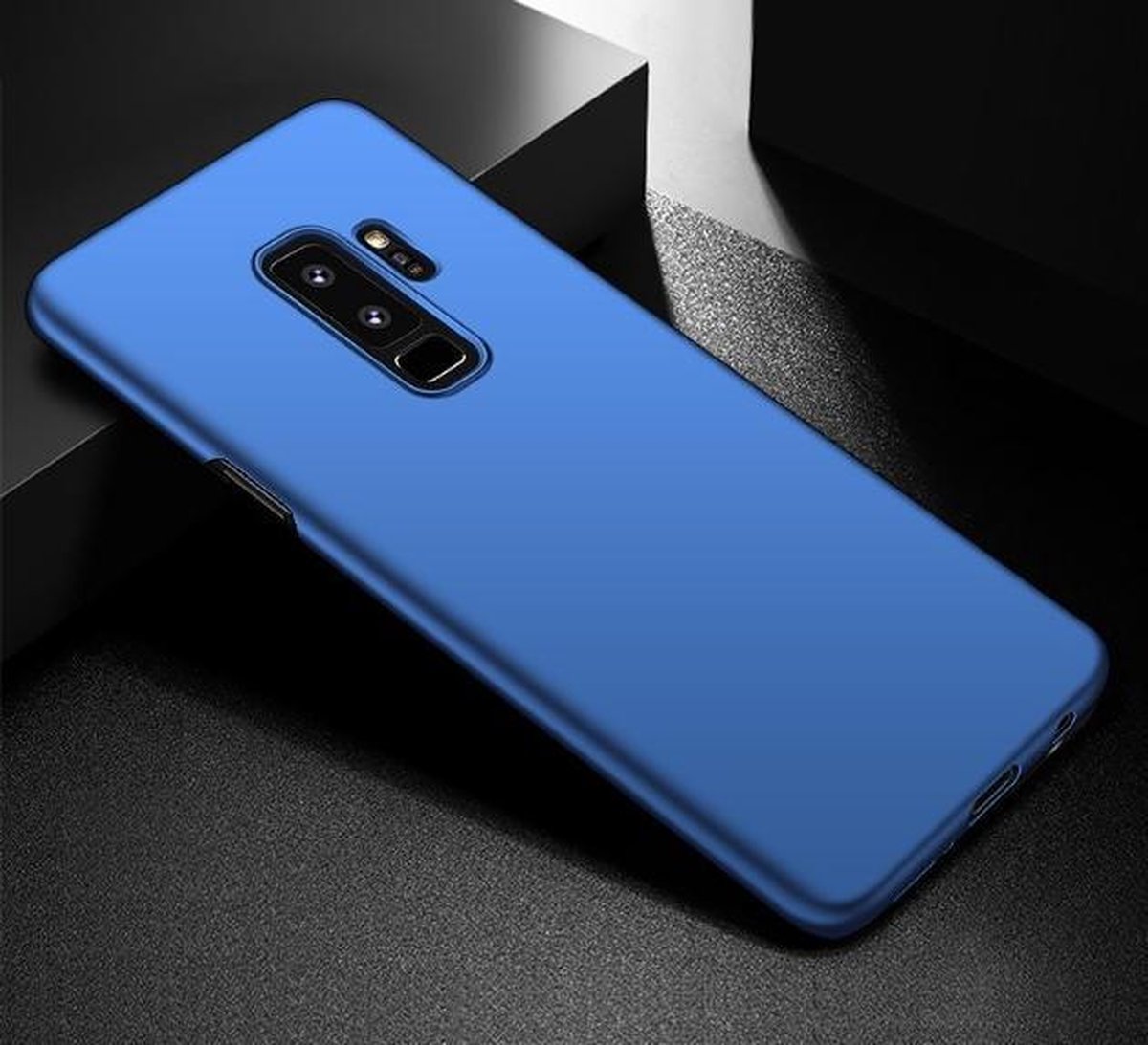 360-graden Frosting Beschermhoesje Set voor Galaxy S9 _ Blauw