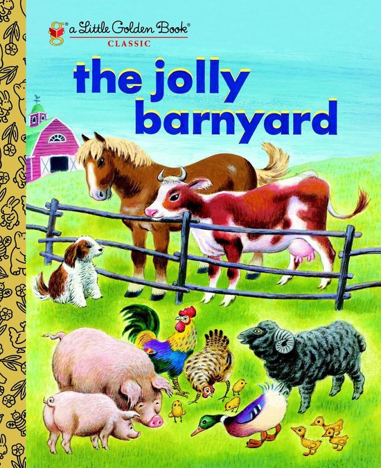Little Golden Book - The Jolly Barnyard - cover
