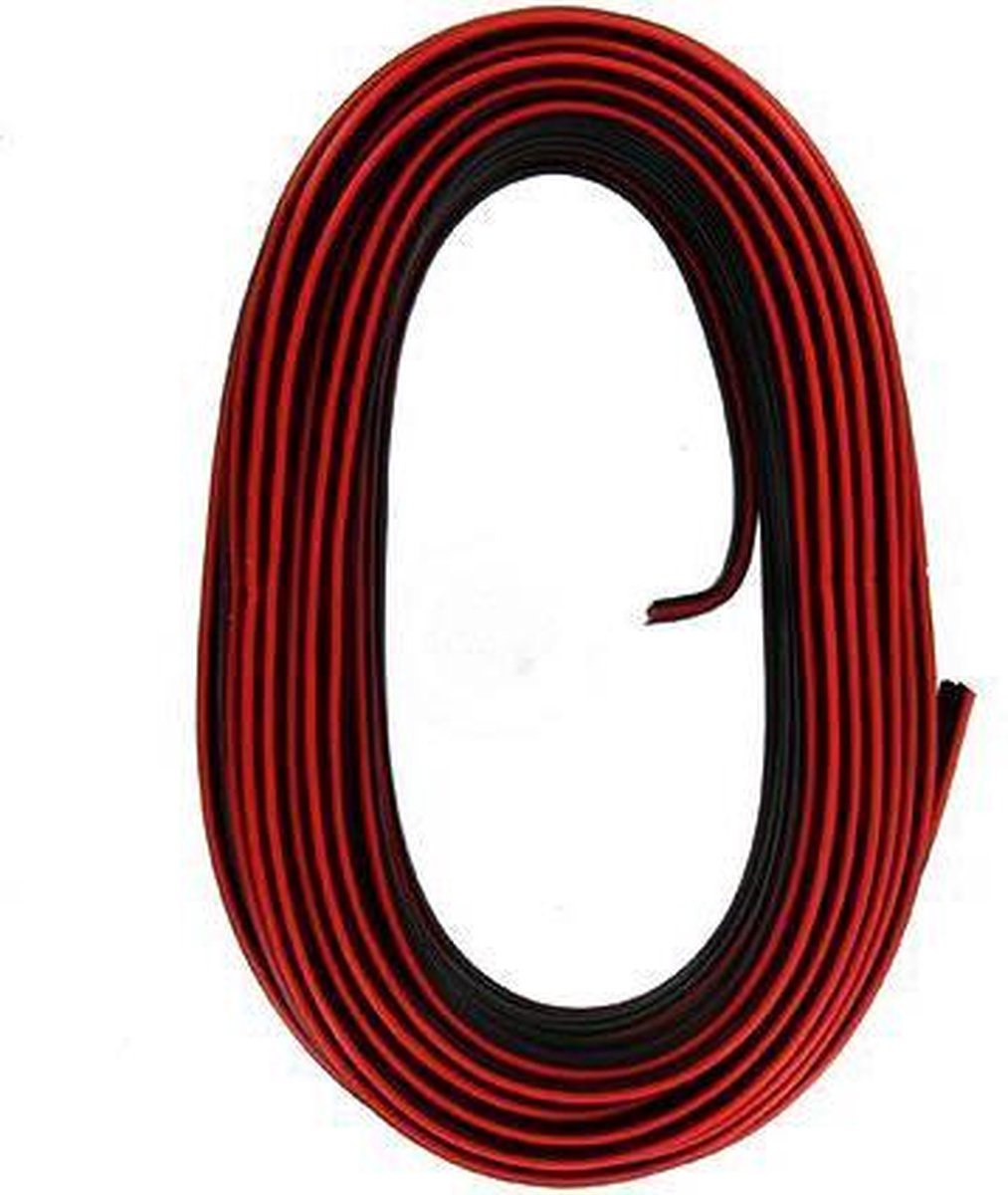 gewicht De kamer schoonmaken Glimmend Kopp luidsprekersnoer 2x1,5mm 10m zwart/rood | bol.com