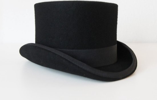 Welke Gehoorzaamheid Citroen Hoge hoed zwart steampunk tophat - maat 61 - zwarte heren dames | bol.com