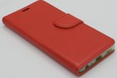 Xssive Hoesje voor LG K5 - Book Case - geschikt voor 3 pasjes - rood