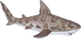 Pluche bruine luipaard haai knuffel 70 cm - Luipaard haaien zeedieren knuffels - Speelgoed voor kinderen