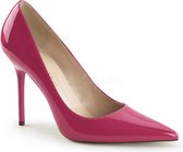 Classique-20 lak stiletto pump met puntige neus roze - (EU 44 = US 13) - Pleaser