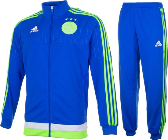 adidas Ajax Trainingspak Trainingspak - Maat M - Mannen - blauw/groen/wit |  bol