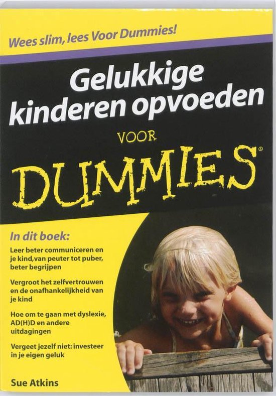 Cover van het boek 'Gelukkige kinderen opvoeden voor Dummies' van Sue Atkins