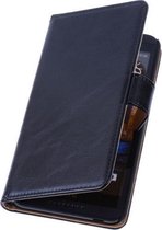PU Leder Zwart Hoesje HTC Desire 310 Book/Wallet Case/Cover