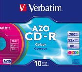 Verbatim CD-R AZO Colours CD-R 700MB 10stuk(s)