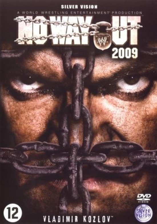 DVD hoes met "NO WAY OUT 2009" en "VLADIMIR KOZLOV". Een close-up van een man met kettingen om zijn nek.