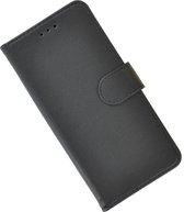 Pearlycase Zwart P Hoes Wallet Book Case voor Samsung Galaxy S10