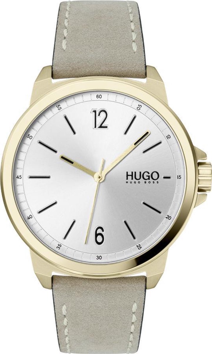 HUGO HU1530066 #LEAD Herenhorloge Beige - Ø 42 mm