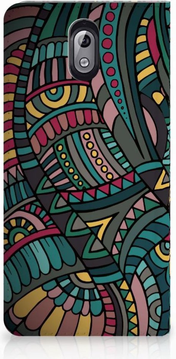 Nokia 3.1 (2018) Hoesje met Magneet Aztec