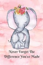 Never Forget The Difference You've Made