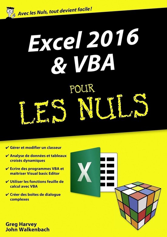 Mégapoche pour les nuls - Excel 2016 & VBA Mégapoche Pour  ... - cover