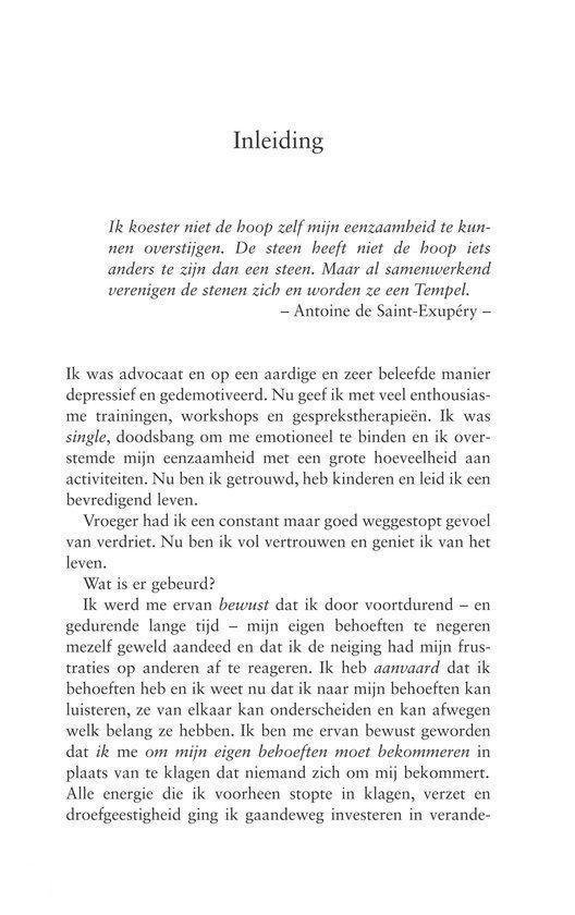 Inleiding op het boek "Stop met aardig zijn" met tekst over hoop en eenzaamheid.