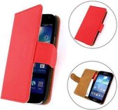 TCC Book Hoesje Huawei Honor 6 Wallet Case/Cover Rood
