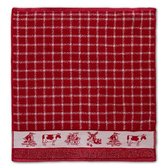 DDDDD Keukendoek Dutchie (6 stuks) - 50x55 cm - Rood