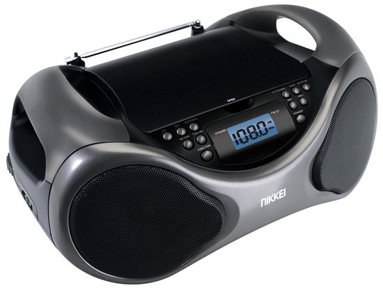 Nikkei NPRC61AT - Boombox portable avec lecteur CD, Radio, MP3, port USB et  Aux-... | bol.com