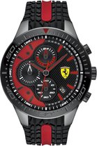 Ferrari Scuderia 0830592 Horloge - Siliconen - Zwart - Ø 46 mm