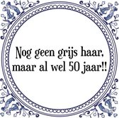 Tegeltje met Spreuk (Tegeltjeswijsheid): Nog geen grijs haar, maar al wel 30 jaar! + Kado verpakking & Plakhanger