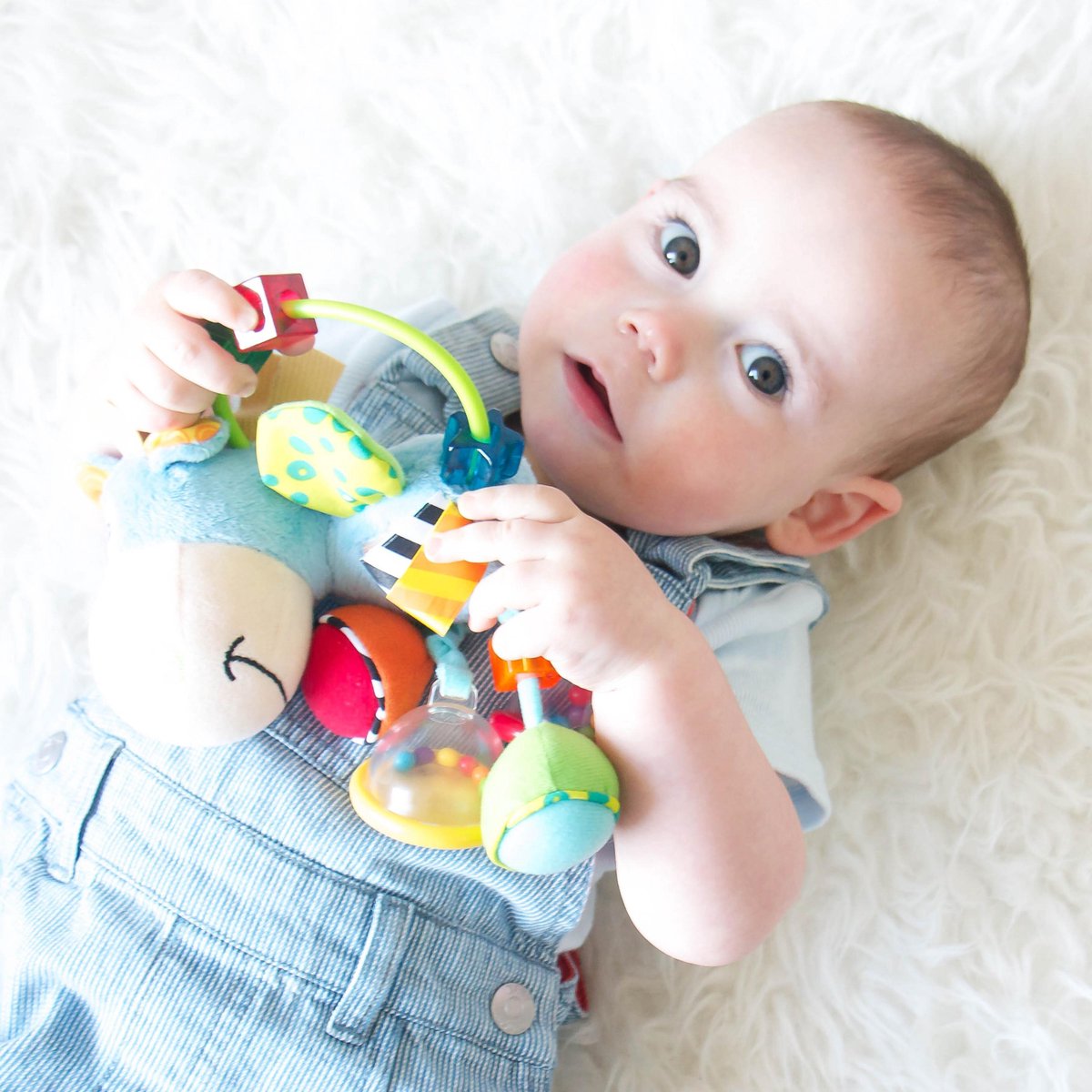 Playgro Clip Clop Rammelaar - Blauw - Activiteitenspeeltje -  Kraamkado — afbeelding 4