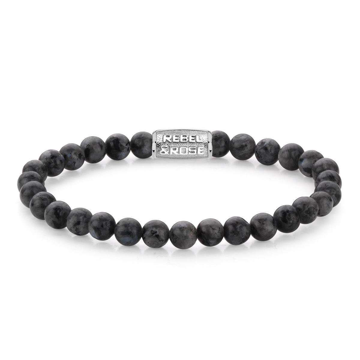 Rebel&Rose armband - Grey Seduction - 6mm