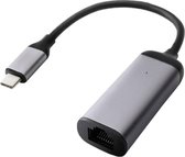 MINIX NEO-C-EGR USB-C RJ-45 UDB-C naar GigaBit Ethernet adapter Zwart, Grijs kabeladapter/verloopstukje