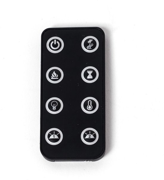 Design4AlleZ Elektrische inbouw sfeerhaard 128x45,5x18,5 cm - Zwart Staal