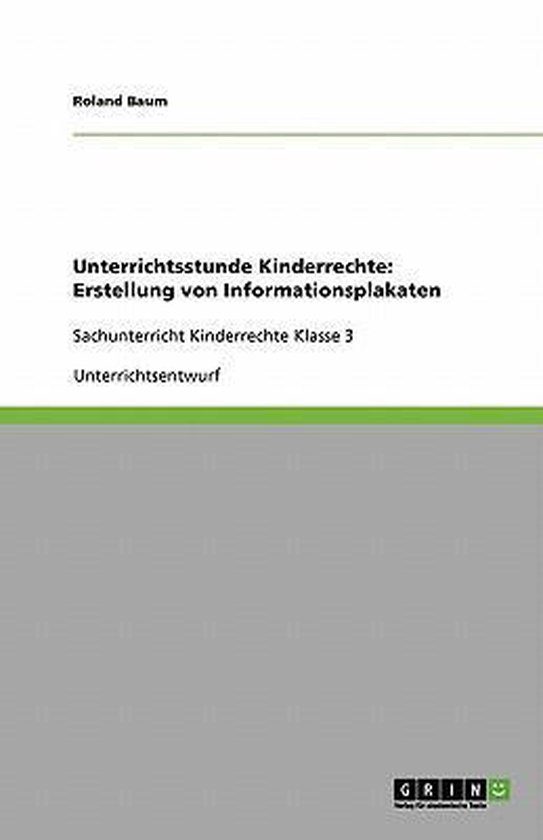 Unterrichtsstunde Kinderrechte - cover
