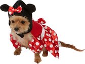 Rubies - Mickey & Minnie Mouse Kostuum - Minnie Mouse Voor Kleine Honden Kostuum - rood,wit / beige - Small - Carnavalskleding - Verkleedkleding