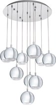 EGLO Conessa - Hanglamp - 10 Lichts - Ø580mm. - Chroom - Helder