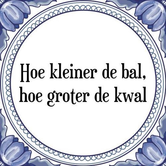 Tegeltje met Spreuk