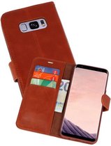 Rico Vitello Bruin Echt Leder Hoesje voor de Samsung Galaxy S8 Plus