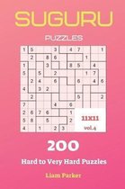 Suguru Puzzles - 200 Hard to Very Hard Puzzles 11x11 vol.4