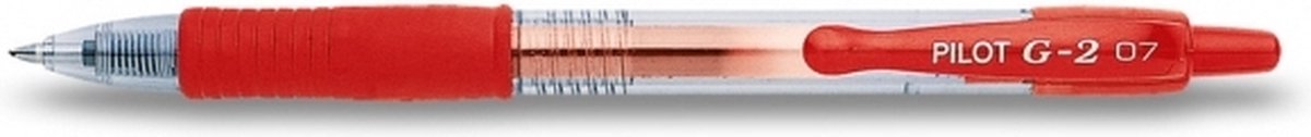 Gelschrijver PILOT G-2 medium rood | 12 stuks