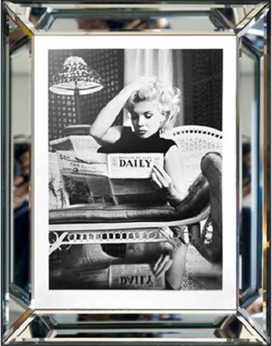 Ingelijst schilderij - Spiegellijst - Marilyn Monroe 4350 - 50 x 60 cm |  bol.com