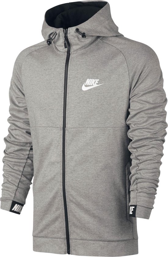 Nike Sportswear Advance 15 Hoodie Sweatvest Heren Sporttrui - Maat M -  Mannen - grijs | bol.com