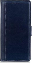Shop4 - Samsung Galaxy A40 Hoesje - Wallet Case Grain Donker Blauw