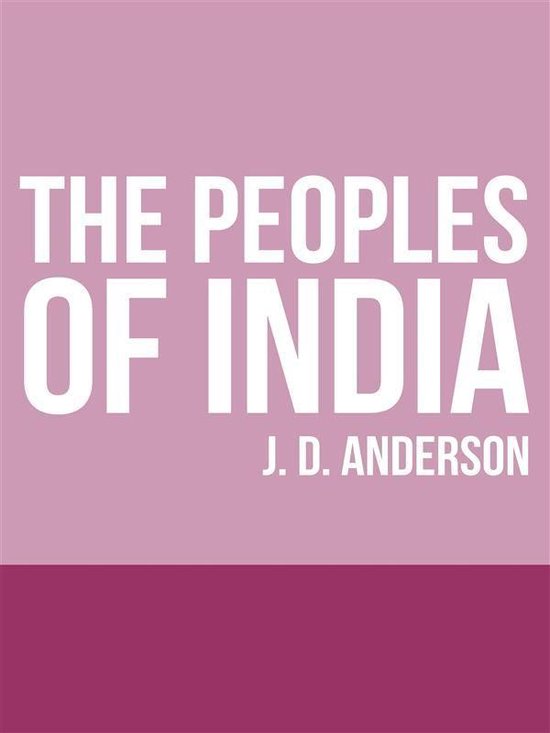 The Peoples of India - cover