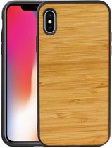 Bamboe Design Hardcase Hoesje voor iPhone X - XS Horizontaal 1