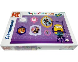 Verschrikkelijke Ikke Minions Clementoni Super Color Maxi Puzzel - 104 stukjes