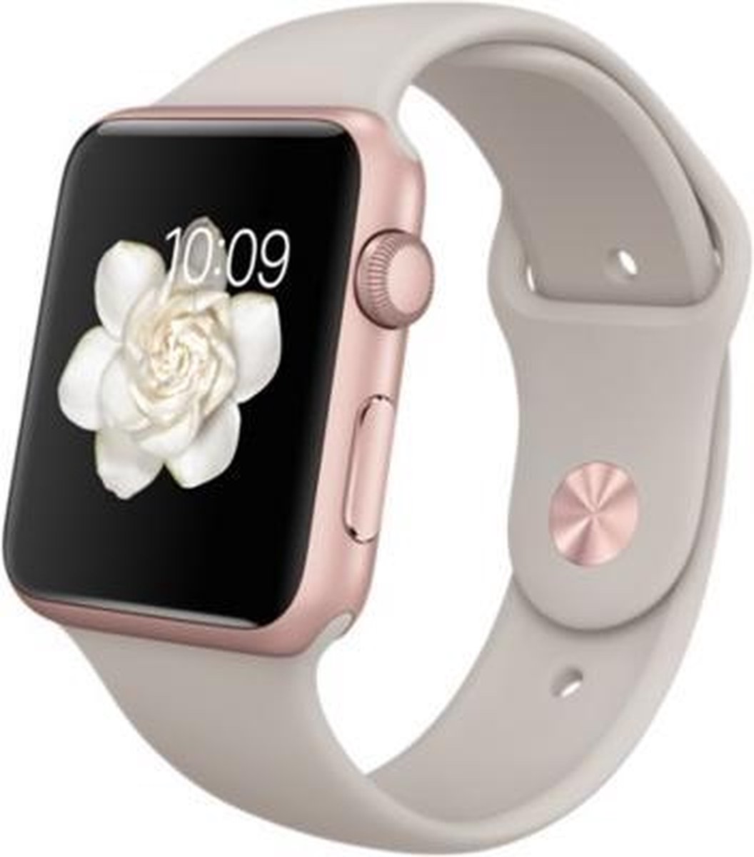 Apple Watch 42mm rose gold case met stone sportband MLC62FD/A | bol.com