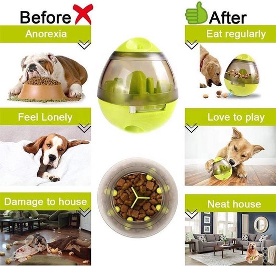 Hondenbal - Speelgoed - - voedings dispenser - intelligentie bal voor... |