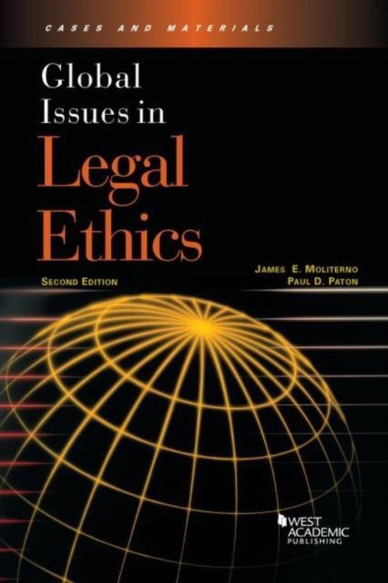 Global Issues in Legal Ethics 9780314285669 James E. Moliterno
