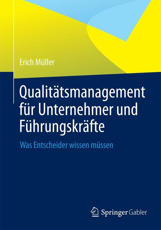 Qualitätsmanagement für Unternehmer und Führungskräfte - cover