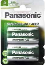 Batteries rechargeables Panasonic D - HR20 3000 mAh - 2 pièces