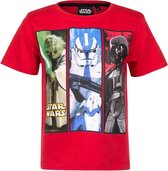 T-shirt Star Wars rood maat 104