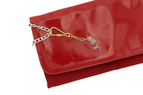 Behave® Porte-clés en émail rouge lettre N 4 cm